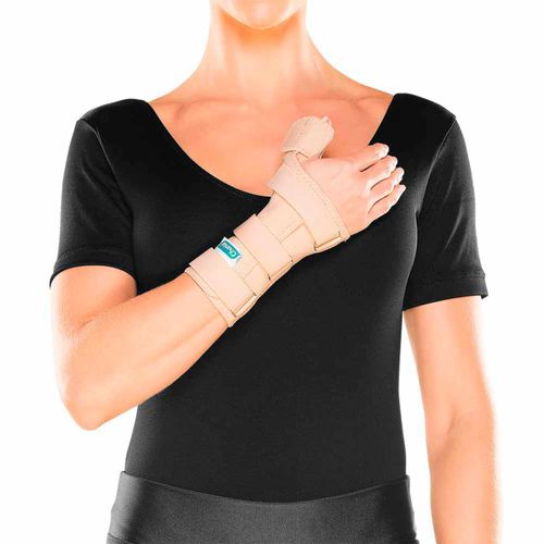 Tala para Punho e Polegar Chantal - Curta - Direita - Bege - GG