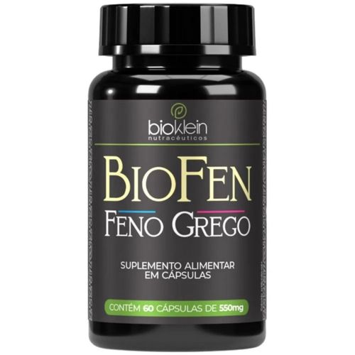 BIO FEN FENO GREGO (COM EXTRATO DA SEMENTE DE FENO GREGO) 550MG 60 CÁPS. BIOKLEIN BIO FEN FENO GREGO (COM EXTRATO DA SEMENTE DE FENO GREGO) 550MG 60 CÁPS. BIOKLEIN