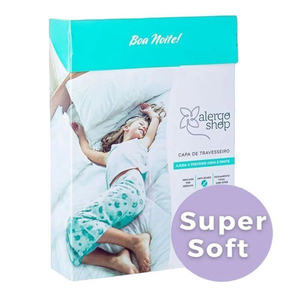 Capa Travesseiro Antiácaro Adulto Super Soft Alergoshop