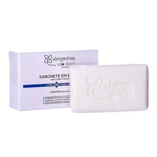 Sabonete em barra Uso Diário Alergoshop 100g Branco