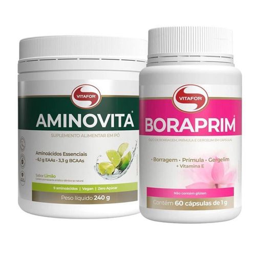 KIT Aminovita + Boraprim Vitafor 60 Cápsulas