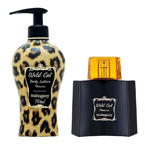 KIT Fragrância + Hidratante Wild Cat Mahogany 350ml incolor KIT Fragrância + Hidratante Wild Cat Mahogany 350ml incolor
