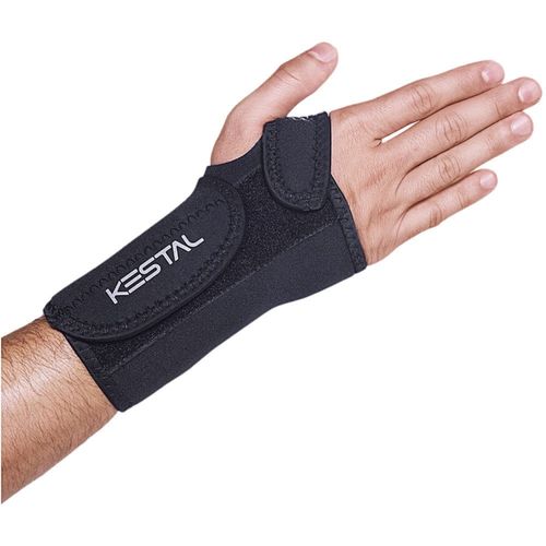 Munhequeira Punho com Tala Kestal Ajustável Bilateral Preta - unidade