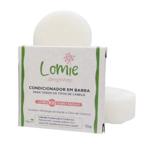 Condicionador em Barra Lomie Alergoshop 55g Bege