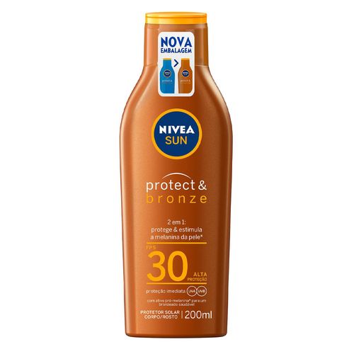 Protetor Solar Nivea Sun Protect & Bronze Fps 30 200Ml