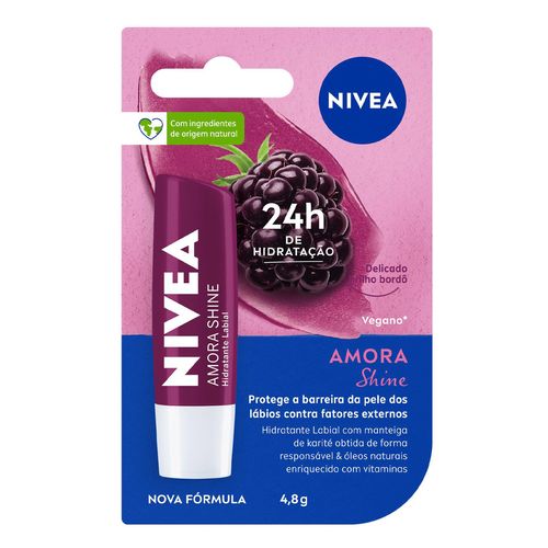 Hidratante Labial Nivea Amora Shine 4,8G