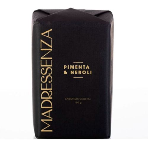 Sabonete Vegetal em Barra Pimenta & Neroli Madressenza 180g Sabonete Vegetal em Barra Pimenta & Neroli Madressenza 180g