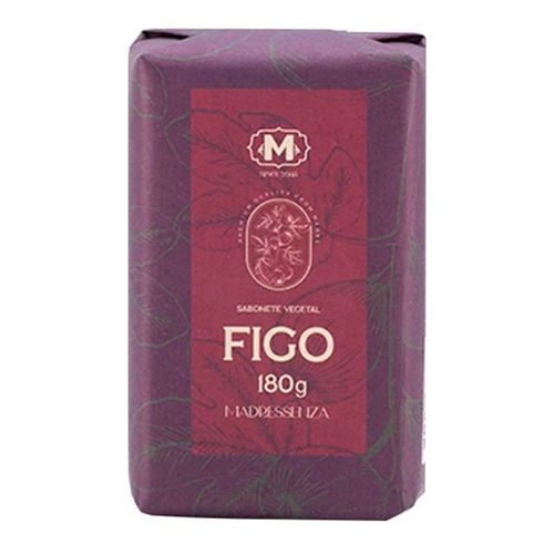 Sabonete Vegetal em Barra Figo Madressenza 180g