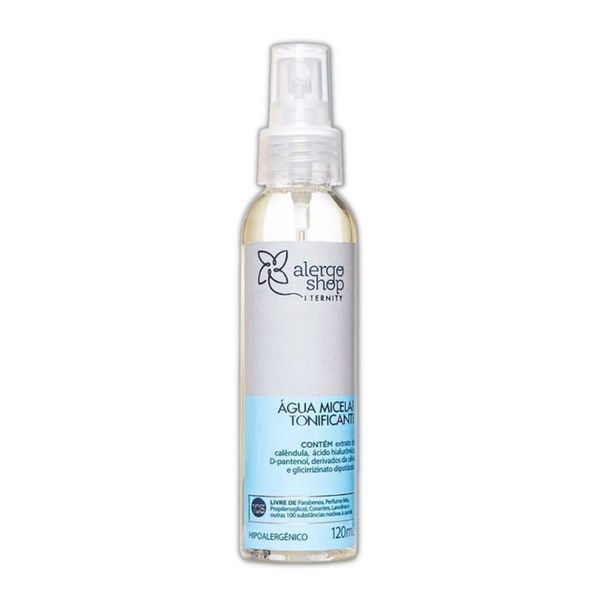Água Micelar Tonificante Eternity Alergoshop 120ml