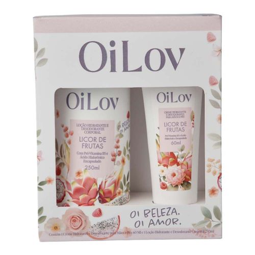 KIT Loção Hidratante + Creme Mãos e Pés Licor de Frutas OiLov Incolor