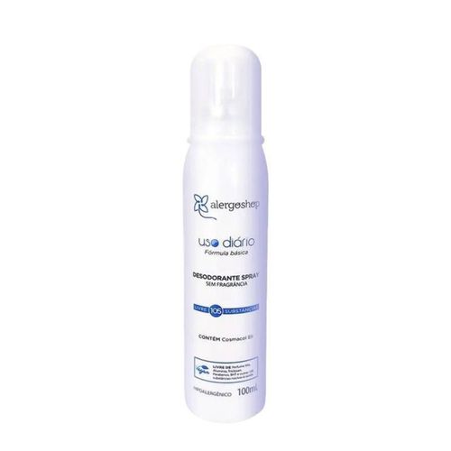 Desodorante Spray Sem Fragrância Hipoalergênico Alergoshop 100ml