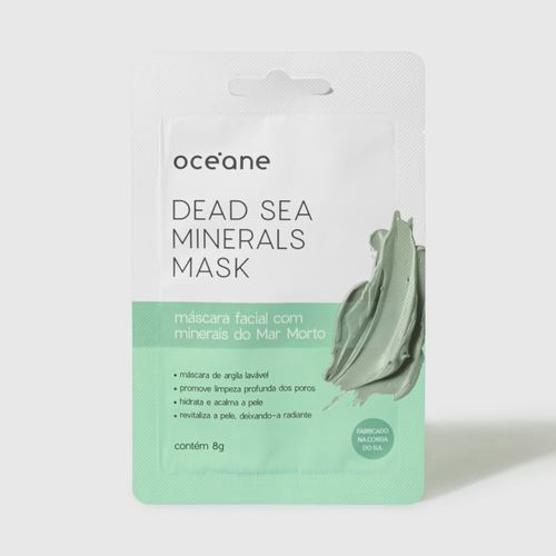 Máscara Facial com Mineras do Mar Morto - Dead Sea Minerals Mask 8g Não