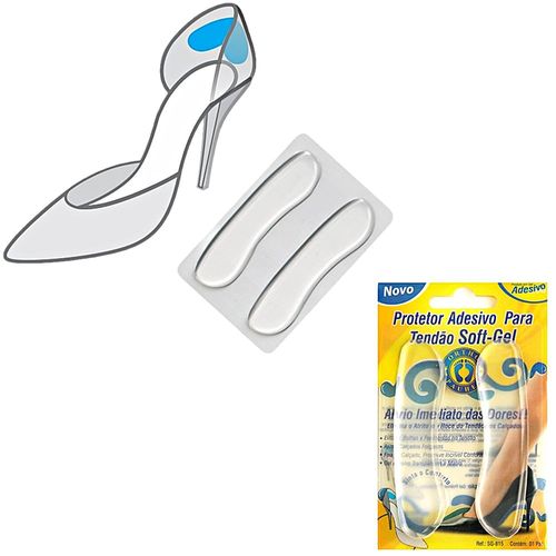 Protetor Adesivo para Tendão Soft Gel SG815 - par Protetor Adesivo para Tendão Soft Gel SG815 - par