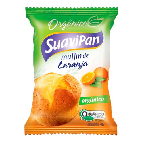 Muffin Orgânico Laranja 40g - Suavipan Muffin Orgânico Laranja 40g - Suavipan