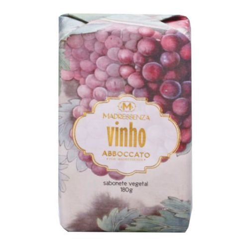 Sabonete Vegetal em Barra Vinho Madressenza 180g 10cm sem cor