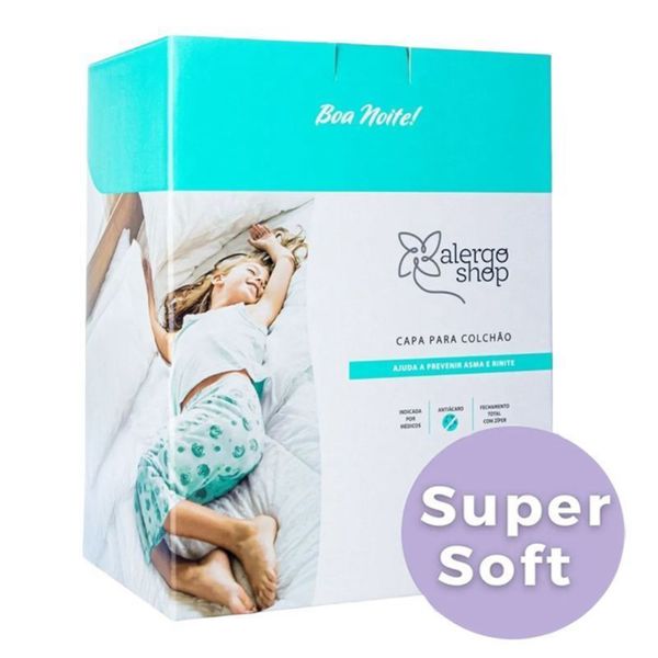 Capa Antiácaro Para Colchão Casal Queen Super Soft Alergoshop