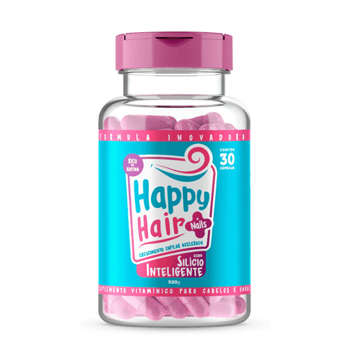 Happy Hair Nails Silício Inteligente - Suplemento Capilar 30 Cápsulas NULO Happy Hair Nails Silício Inteligente - Suplemento Capilar 30 Cápsulas NULO