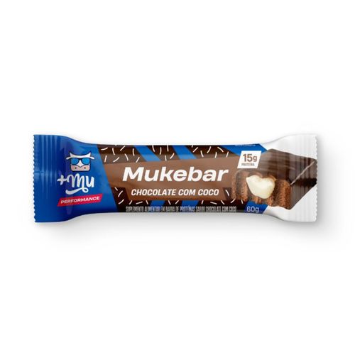 Mukebar Chocolate com Coco Mais Mu Performance 60g Mukebar Chocolate com Coco Mais Mu Performance 60g