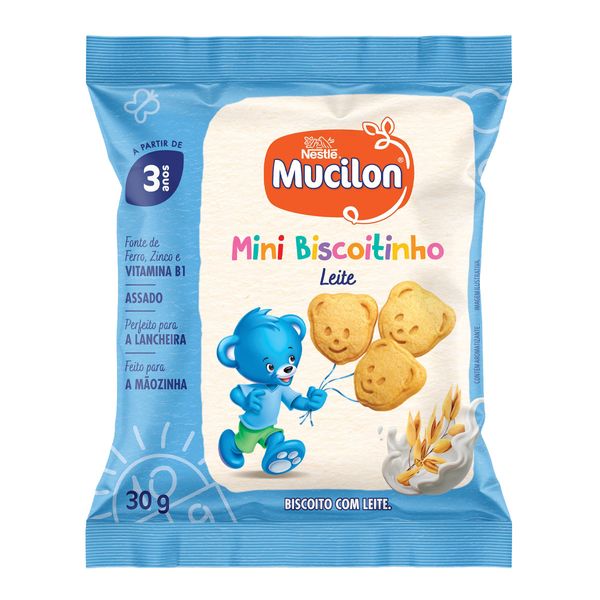 Mini Biscoitinho Mucilon Leite 30g