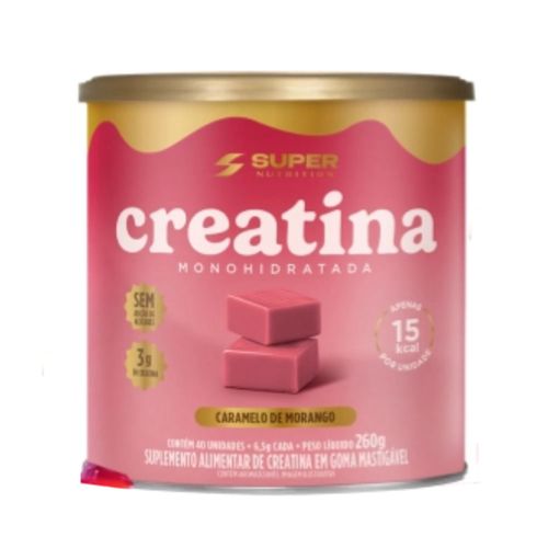 Caramelo de Creatina Morango Super Nutrition 260g
