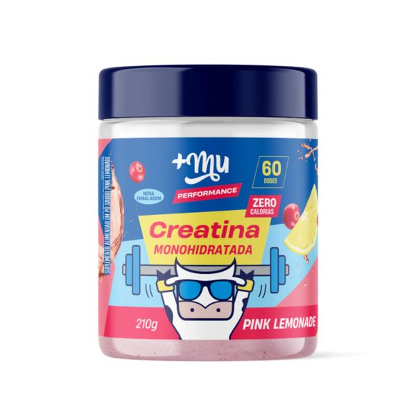 Creatina Monohidratada Pink Lemonade Mais Mu Performance 210g