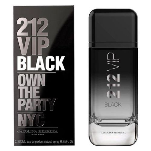 212 Vip Black Carolina Herrera Perfume Masculino Eau de Parfum 200ml Importado 200ml