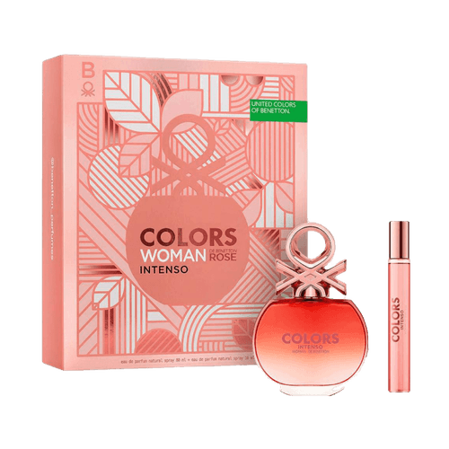 Kit Benetton United Colors Woman Intenso Eau de Parfum - Perfume Feminino 80ml + Mega Spritzer 10ml