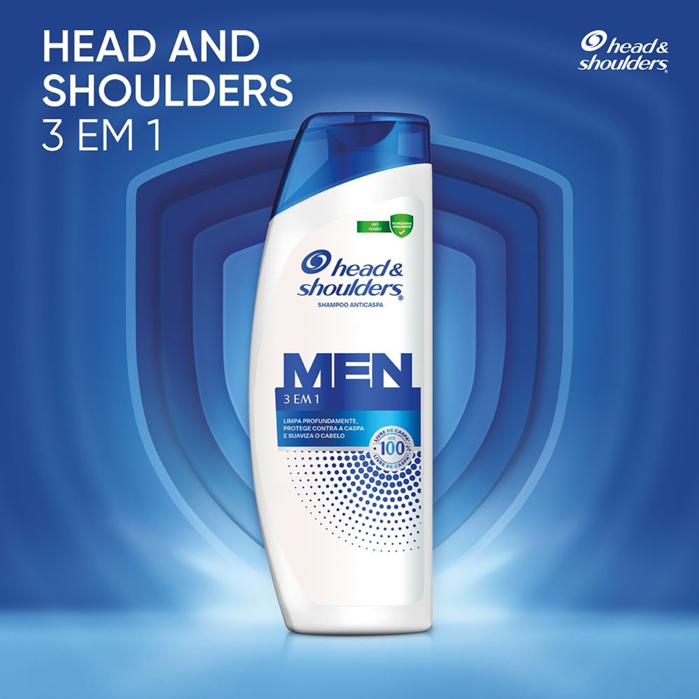 Shampoo Head & Shoulders Anticaspa 3 em 1 400ml - Drogaria Sao Paulo
