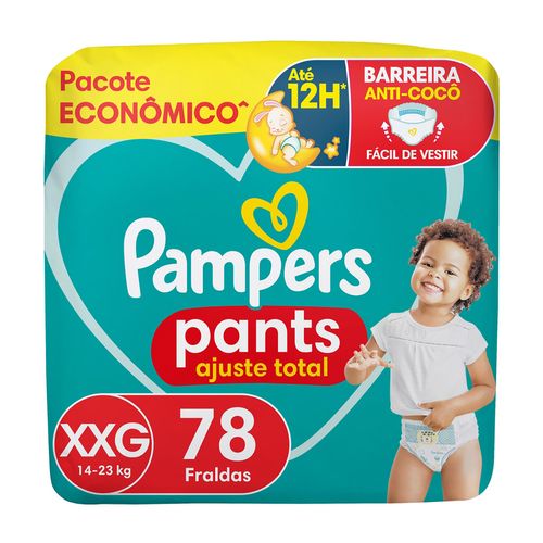 Fralda Pampers Pants Ajuste Total Roupinha Max Xxg 78 Unidades