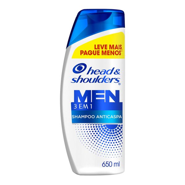 Shampoo Anticaspa Head & Shoulders Men 3 em 1 650ml