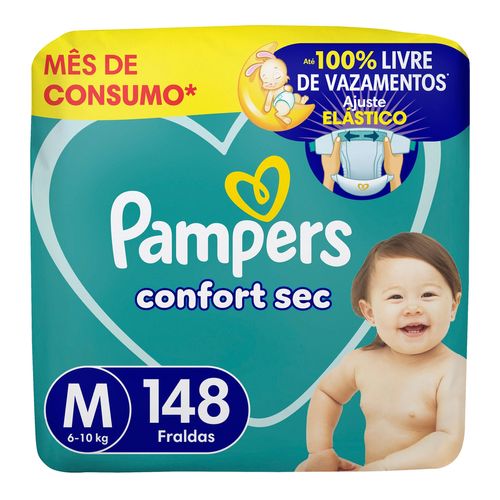 841609---Fralda-Descartavel-Infantil-Pampers-Confort-Sec-M-148-Unidades-1