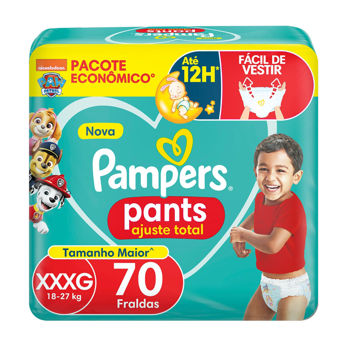 Fralda Pampers Pants Ajuste Total Roupinha XXG 60 unidades