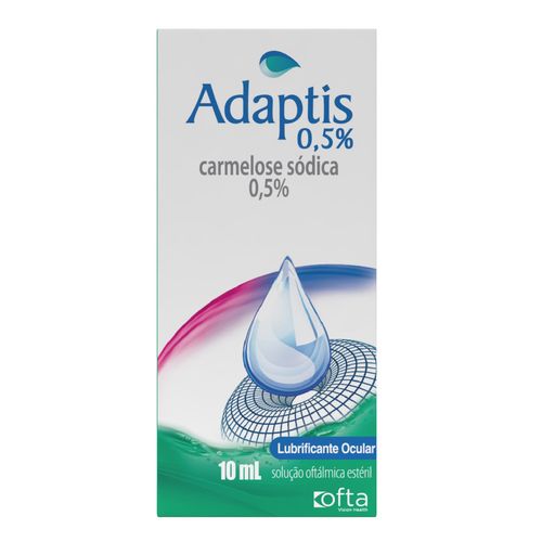 Colírio Lubrificante Adaptis 0,5% 10Ml