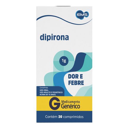 778087---Dipirona-Monoidratada-Comprimido-1000mg-Generico-EMS-20-Comprimidos-1 778087---Dipirona-Monoidratada-Comprimido-1000mg-Generico-EMS-20-Comprimidos-1