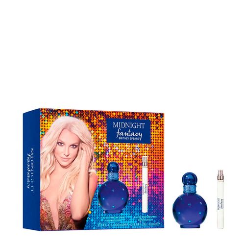 Kit Britney Spears Fantasy Midnight Feminino - Edp 100ml + 10ml NULO Kit Britney Spears Fantasy Midnight Feminino - Edp 100ml + 10ml NULO
