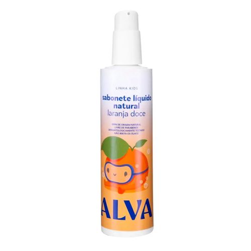 Alva Laranja Doce e Baunilha - Sabonete Liquido Infantil 250ml 250ml 250ml