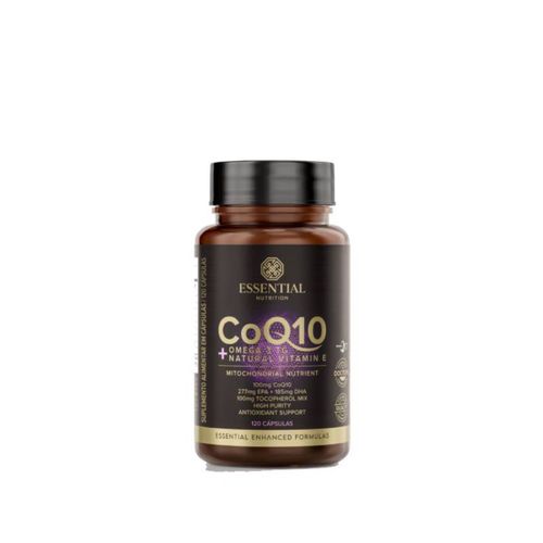 CoQ10 + Ômega 3TG + Natural Vitamin E Essential Nutrition 120caps