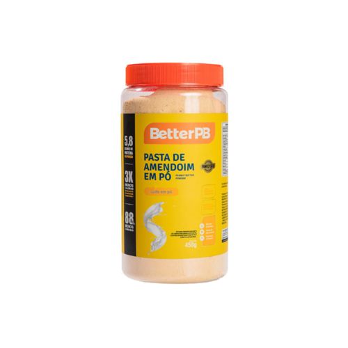 Pasta de Amendoim em Pó Leite Em Pó BetterPB 450g Pasta de Amendoim em Pó Leite Em Pó BetterPB 450g