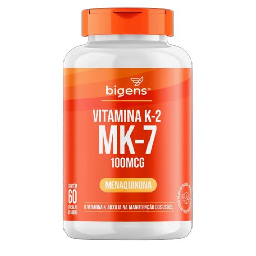 VITAMINA K2 MK7 100mcg 60 CÁPS. BIGENS