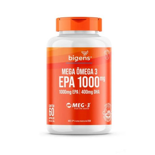 MEGA OMEGA 3 EPA 1000 MG DHA 400 MG 60 CAPS BIGENS MEGA OMEGA 3 EPA 1000 MG DHA 400 MG 60 CAPS BIGENS