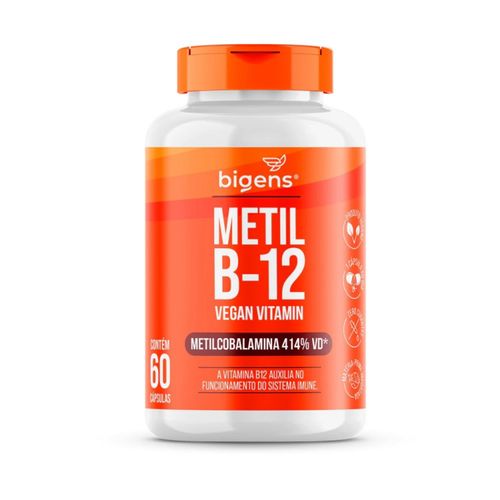Vitamina B12 Metilcobalamina Vegana 414% 60 Caps. Bigens Vitamina B12 Metilcobalamina Vegana 414% 60 Caps. Bigens