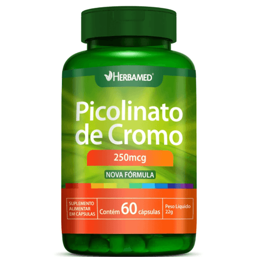 Picolinato De Cromo 250mcg C/60 Cápsulas Herbamed Picolinato De Cromo 250mcg C/60 Cápsulas Herbamed