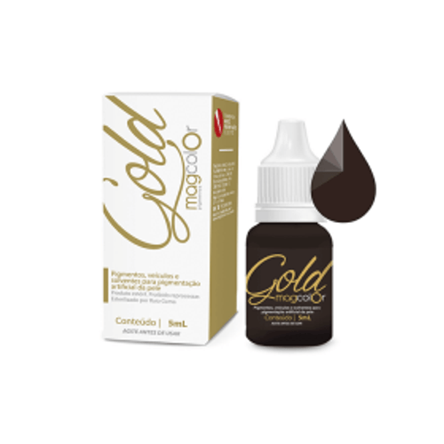 Pigmento MagColor Gold 5ml - Castanho Escuro Intenso