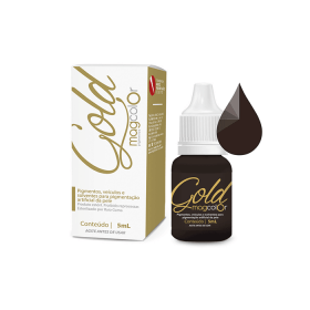 Pigmento MagColor Gold 5ml - Castanho Escuro Intenso