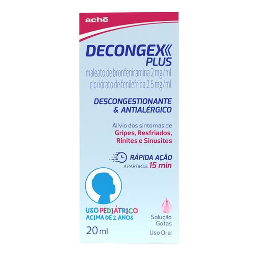 Descongestionante Decongex Plus 2Mg/Ml + 2,5Mg/Ml 20Ml Gotas