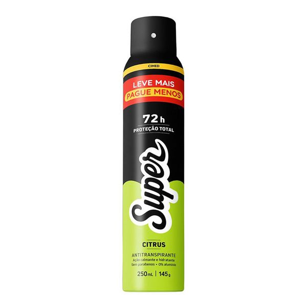 Desodorante Super Men Citrus 250ml Aerossol