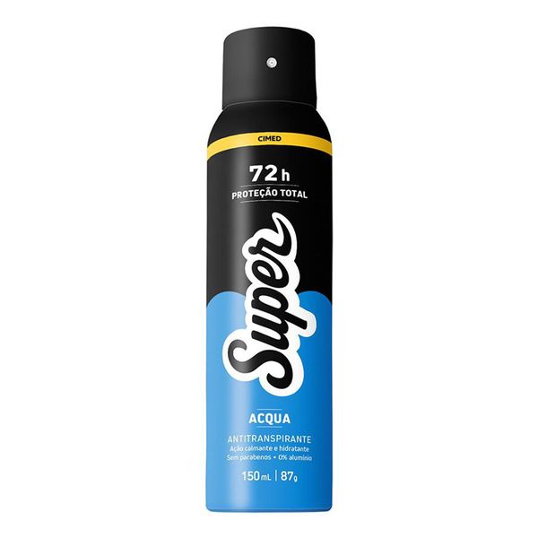 Desodorante Antitranspirante Super Men Acqua 150ml Aerossol