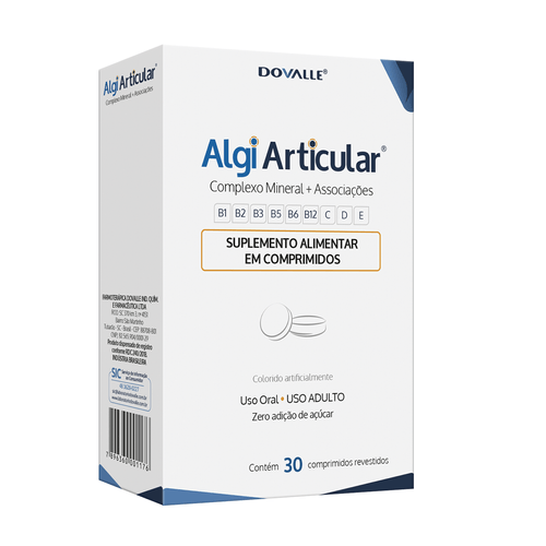 Algi Articular – Suplemento de Vitaminas e Minerais (30 comprimidos) Algi Articular – Suplemento de Vitaminas e Minerais (30 comprimidos)