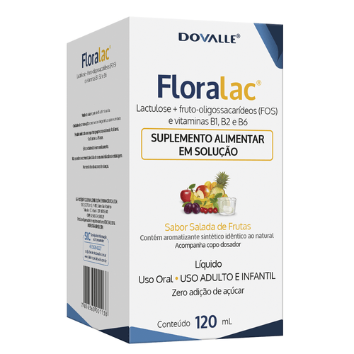 Floralac 120 ml – Suplemento Intestinal com FOS e Vitaminas B