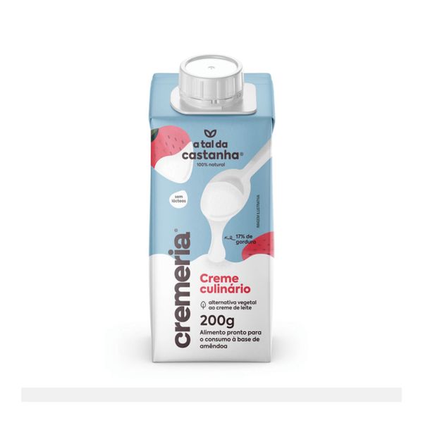 Cremeria Creme Culinário Vegetal A Tal da Castanha 200ml